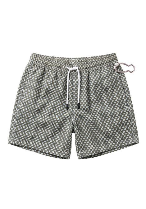 Costume da Bagno Fedeli Uomo Boxer Madeira Airstop Stampa - Verde con Fiori FEDELI | Costume | TU000318F207/14