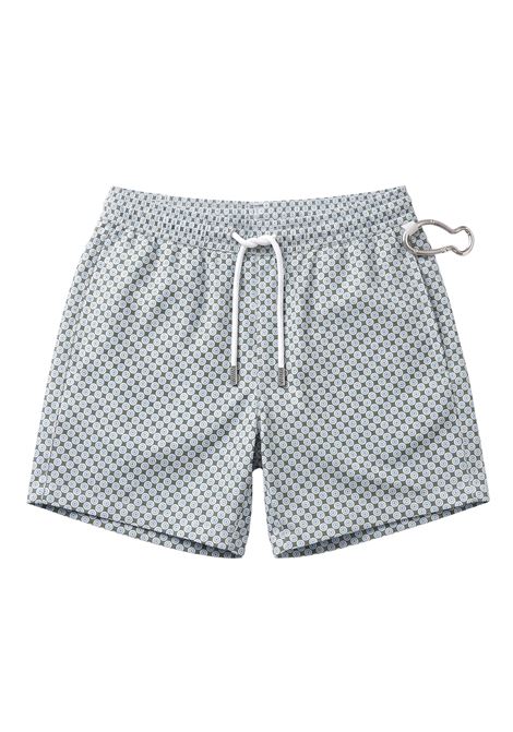 Costume da Bagno Fedeli Uomo Boxer Madeira Airstop Stampato - Verde Scuro Cerchi FEDELI | Costume | TU000318F88/18