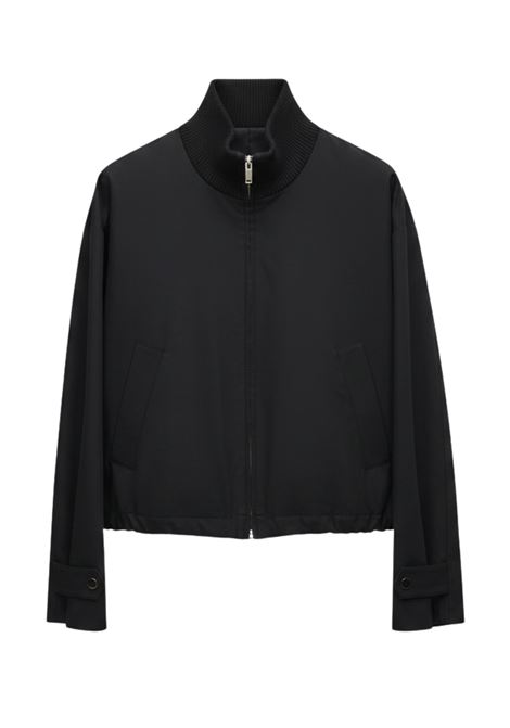 GRIFONI Lightweight Cotton and Polyamide Bomber Jacket in Black GRIFONI |  | G1AB002899