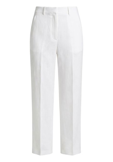GRIFONI White Wide-Leg Linen Blend Trousers GRIFONI |  | G1AB006401
