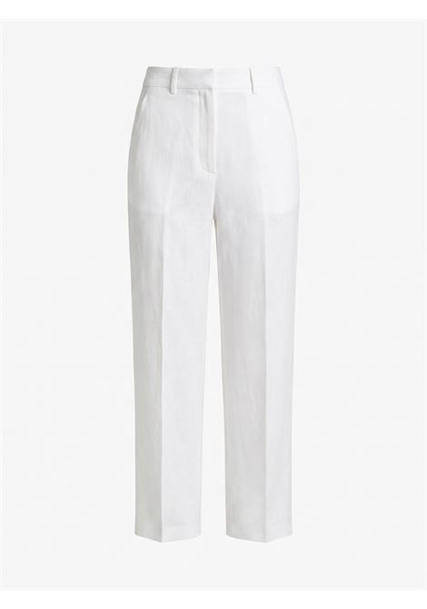 GRIFONI White Wide-Leg Linen Blend Trousers GRIFONI |  | G1AB006401