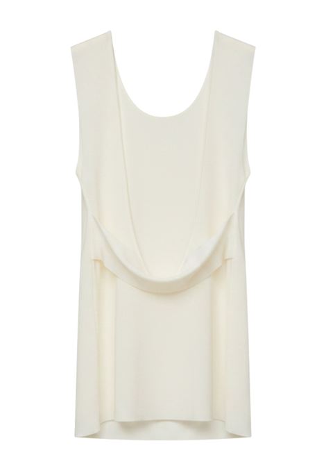 JUCCA Canotta in Maglia con Fascia Frontale e Scollo Profondo - Panna JUCCA | Maglieria | J4311010/116A045