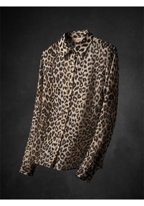 JUCCA Cotton and Silk Mussola Shirt in Leopard Print JUCCA |  | J4312040/24M397