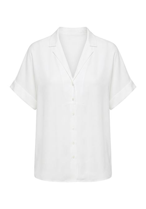 JUCCA Camicia in 100% Seta con Rouches - Bianco JUCCA | CAMICIE | J4312286/23001