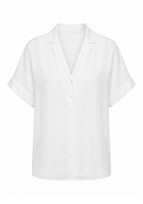 JUCCA Camicia in 100% Seta con Rouches - Bianco JUCCA | CAMICIE | J4312286/23001