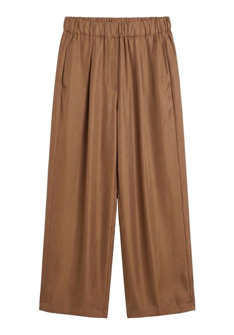 JUCCA Pantaloni Ampi in 100% Seta Almond JUCCA | Pantaloni | J4314008/231079