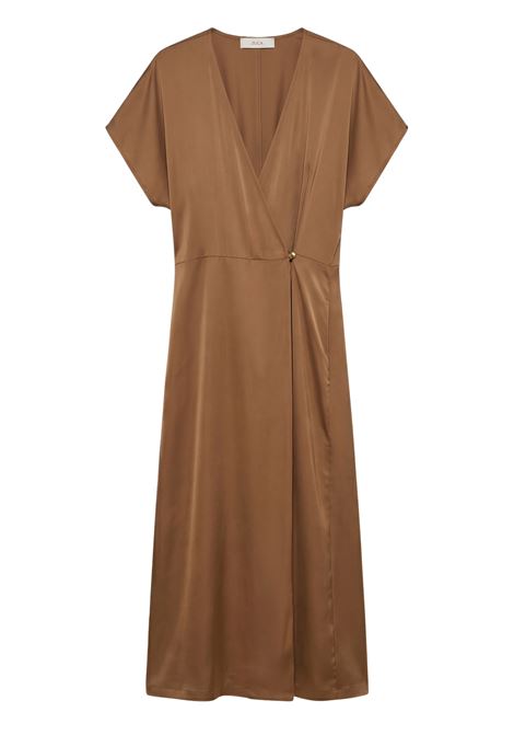 JUCCA Abito a Portafoglio in 100% Seta Almond JUCCA | Abiti | J4317288/231079