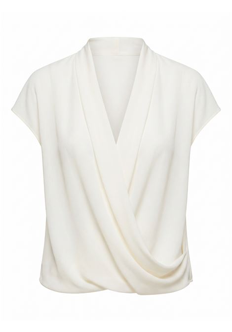 JUCCA Top Incrociato in Misto Seta - Colore Sale JUCCA | Top & T-shirt | J4352176/07344
