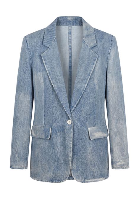 JUCCA Blazer DO Denim in Misto Lino e Viscosa - Effetto Jeans JUCCA | GIACCHE | J4353047/28998