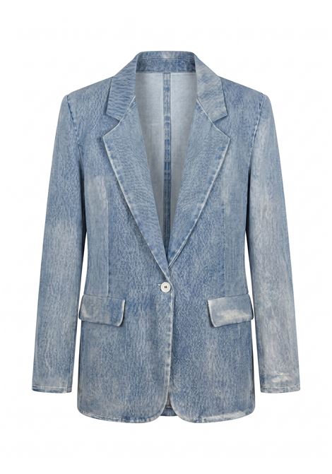 JUCCA Blazer DO Denim in Misto Lino e Viscosa - Effetto Jeans JUCCA | GIACCHE | J4353047/28998