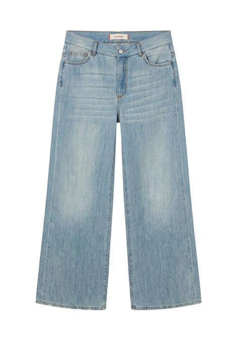 JUCCA Jeans Wide-Leg in Denim 100% Cotone - Lavaggio Chiaro JUCCA | Gonna | J4354219/91L004