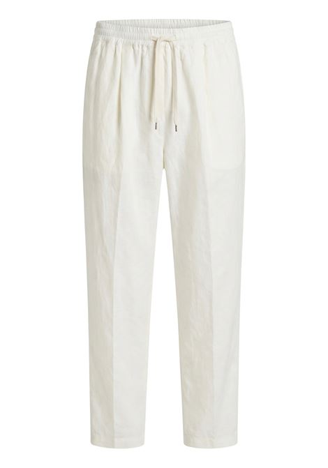 JUCCA Pantaloni Morbidi in Lino e Cotone con Coulisse - Panna JUCCA | Pantaloni | J4354273/31045