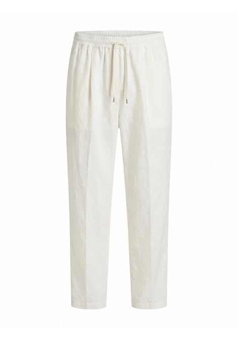 JUCCA Pantaloni Morbidi in Lino e Cotone con Coulisse - Panna JUCCA | Pantaloni | J4354273/31045