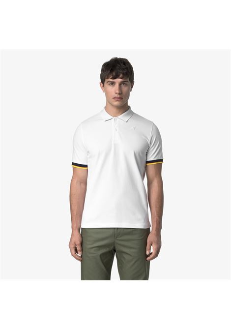 Polo K-Way Vincent Pique Slim in piqué di cotone stretch K-WAY | Polo | K1125BW001