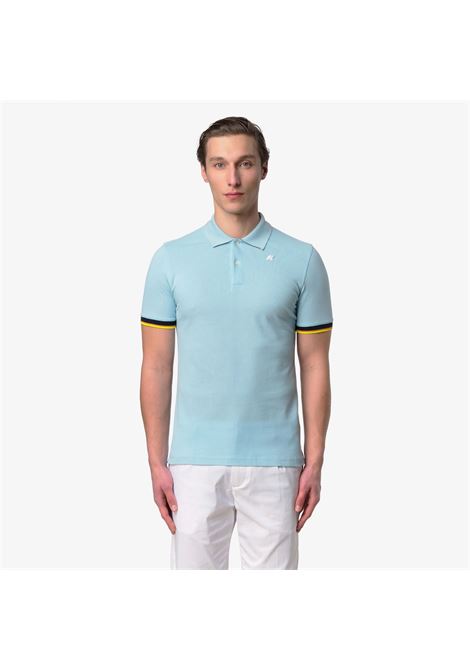 Polo K-Way Vincent Pique Slim in piqué di cotone stretch K-WAY | Polo | K1125BWD40