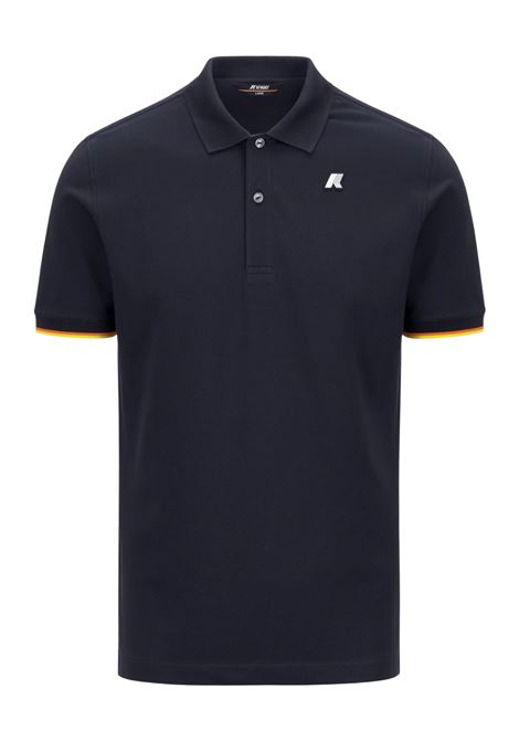 Polo K-Way Vincent Pique Slim in piqué di cotone stretch K-WAY | Polo | K1125BWK89