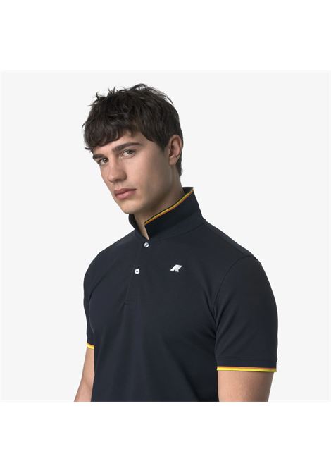 Polo K-Way Vincent Pique Slim in piqué di cotone stretch K-WAY | Polo | K1125BWK89