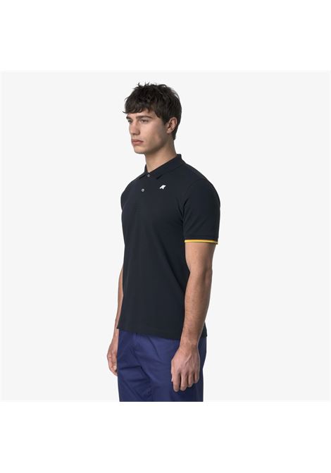 Polo K-Way Vincent Pique Slim in piqué di cotone stretch K-WAY | Polo | K1125BWK89