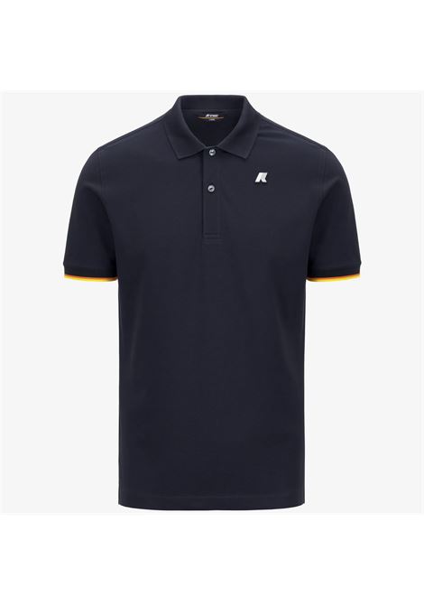 Polo K-Way Vincent Pique Slim in piqué di cotone stretch K-WAY | Polo | K1125BWK89