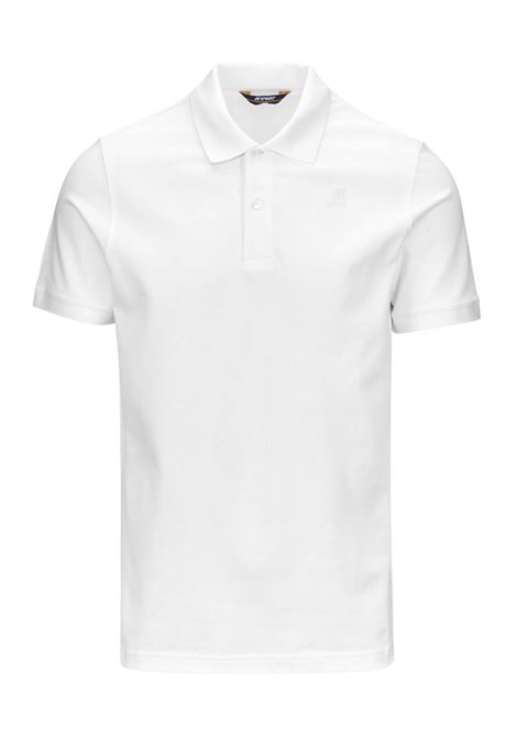 Polo K-Way Amedee Pique Slim in cotone stretch da uomo K-WAY | Polo | K5127BW001
