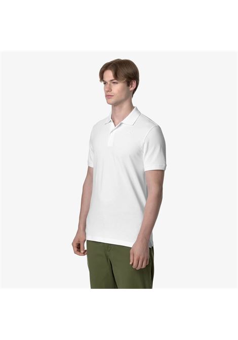 Polo K-Way Amedee Pique Slim in cotone stretch da uomo K-WAY | Polo | K5127BW001