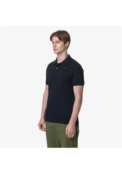 Polo K-Way Amedee Pique Slim in cotone stretch da uomo K-WAY | Polo | K5127BWK89