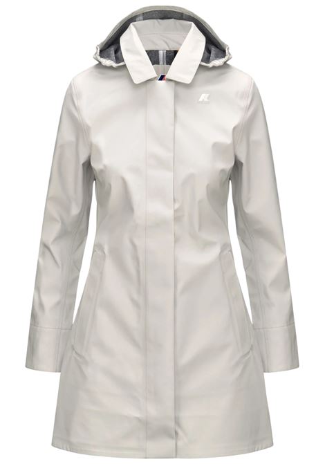 Trench K-Way Mathy Bonded Jersey da donna impermeabile con cappuccio rimovibile K-WAY | Giubbini | K7127JW634