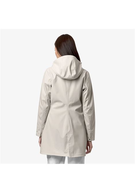 Trench K-Way Mathy Bonded Jersey da donna impermeabile con cappuccio rimovibile K-WAY | Giubbini | K7127JW634