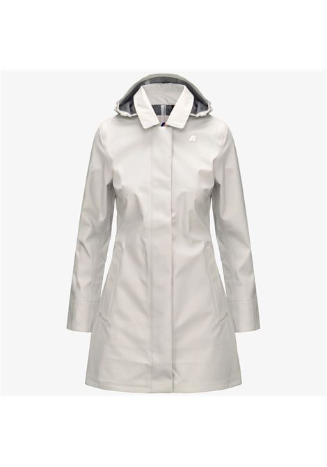 Trench K-Way Mathy Bonded Jersey da donna impermeabile con cappuccio rimovibile K-WAY | Giubbini | K7127JW634