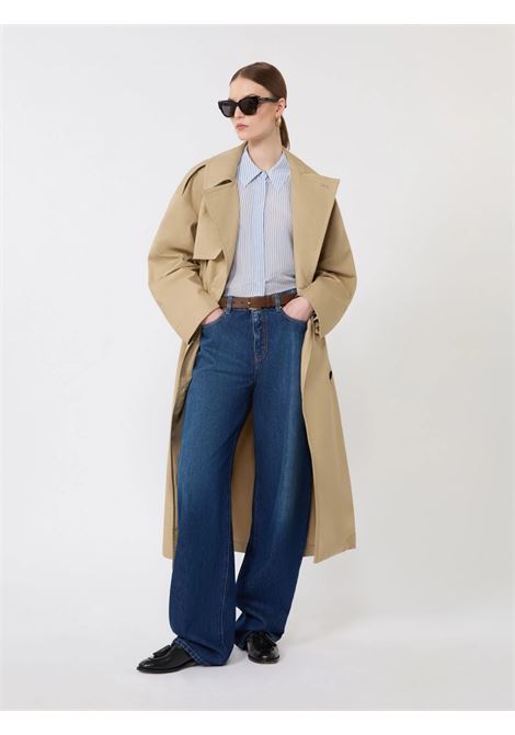 Trench Max Mara imbottito in cotone antigoccia Luxepad colore coloniale MaxMara | Abbigliamento | 2616021021600002