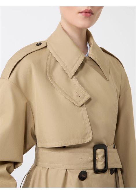 Trench Max Mara imbottito in cotone antigoccia Luxepad colore coloniale MaxMara | Abbigliamento | 2616021021600002