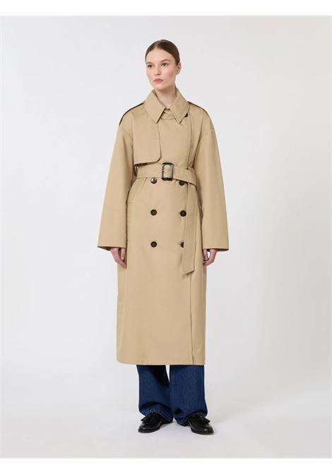 Trench Max Mara imbottito in cotone antigoccia Luxepad colore coloniale MaxMara | Abbigliamento | 2616021021600002