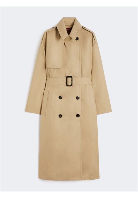 Trench Max Mara imbottito in cotone antigoccia Luxepad colore coloniale MaxMara | Abbigliamento | 2616021021600002
