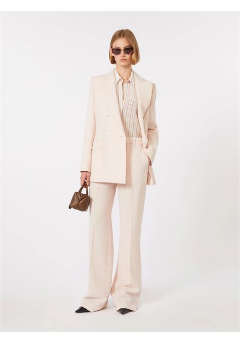 Max Mara fitted double-breasted wool crepe blazer in pink MaxMara |  | 2616041061600047