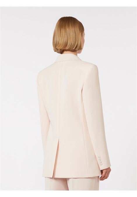 Max Mara fitted double-breasted wool crepe blazer in pink MaxMara |  | 2616041061600047