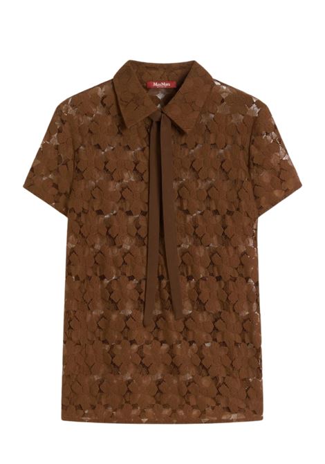T-shirt Max Mara in pizzo a fiori geometrici con cravattino MaxMara | T-shirt | 2616941011600002