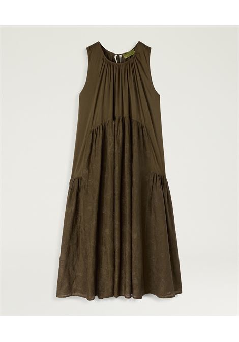Momonì vestito Cobre maxi in voile di cotone ricamato con scollo posteriore regolabile MOMONI | Vestiti | 261MMODR0050754