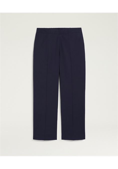 Pantaloni Cropped Vejo in Popeline Blu Oltremare MOMONI | Pantaloni | 261MMOPA0100885