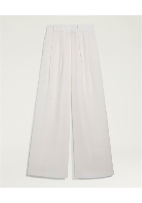 Pantaloni Aspen in lino a palazzo latte MOMONI | Pantaloni | 261MMOPA0190020