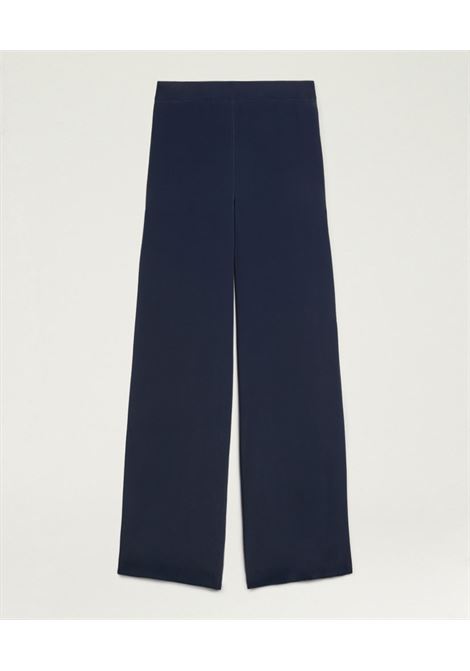 Pantaloni Palazzo Marajo in Jacquard Floreale Blu MOMONI | Pantaloni | 261MMOPA0210890