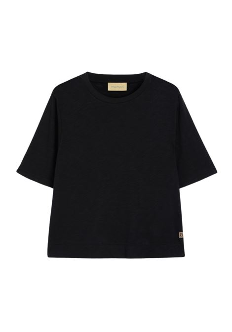 T-shirt Noche in jersey cotone viscosa oversize nero MOMONI | T-shirt | 261MMOTS0200990