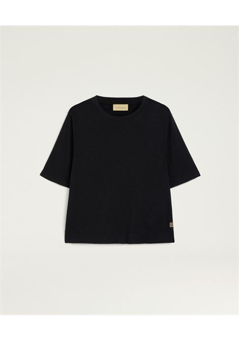 T-shirt Noche in jersey cotone viscosa oversize nero MOMONI | T-shirt | 261MMOTS0200990
