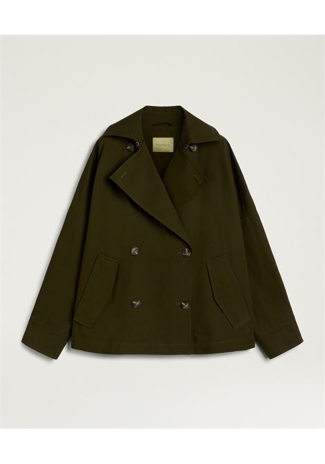 Cappotto Momonì Jemez Caban Doppiopetto in Gabardina di Cotone - Linea Pipistrello MOMONI | CAPPOTTI | MOCO0170777