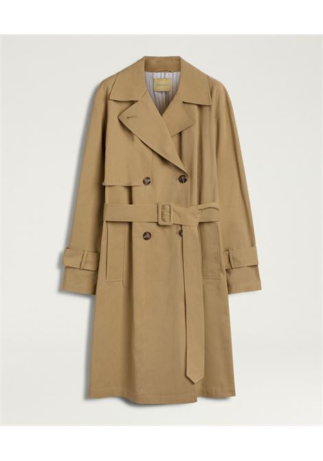 Cappotto Momonì Lucero Trench Doppiopetto in Gabardina di Cotone - Dettagli Classici MOMONI | CAPPOTTI | MOCO0180664