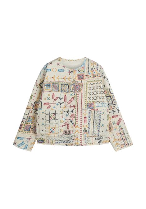 Cappotto Momonì Gelsomino Reversibile Boxy in Twill Trapuntato Stampato - Double Face MOMONI | CAPPOTTI | MOCO0191045