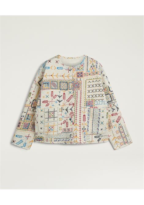 Cappotto Momonì Gelsomino Reversibile Boxy in Twill Trapuntato Stampato - Double Face MOMONI | CAPPOTTI | MOCO0191045