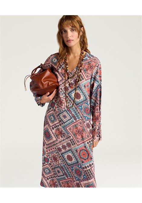 Vestito Momonì Chaco in Seta Crepe de Chine Donna - Linea Svasata MOMONI | Vestiti | MODR0094440