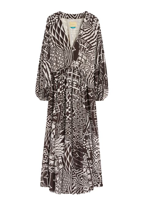 Vestito Momonì Francisco da Cerimonia in Seta - Corpino e Gonna Arricciati MOMONI | Vestiti | MODR0101161