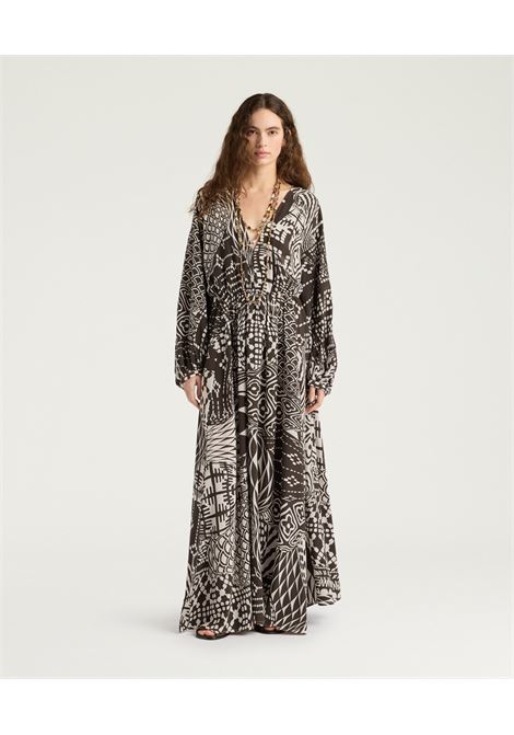 Vestito Momonì Francisco da Cerimonia in Seta - Corpino e Gonna Arricciati MOMONI | Vestiti | MODR0101161