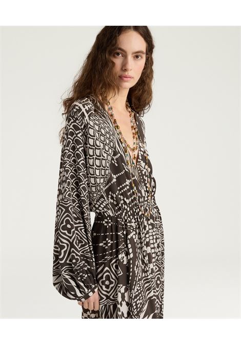 Vestito Momonì Francisco da Cerimonia in Seta - Corpino e Gonna Arricciati MOMONI | Vestiti | MODR0101161